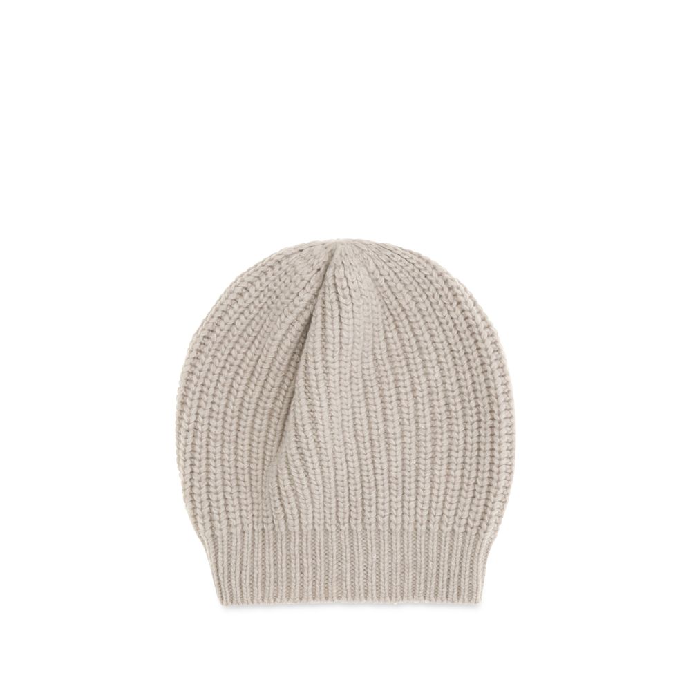 Brunello Cucinelli Beige Seidenmütze