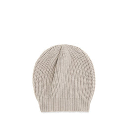 Brunello Cucinelli Beige Seidenmütze