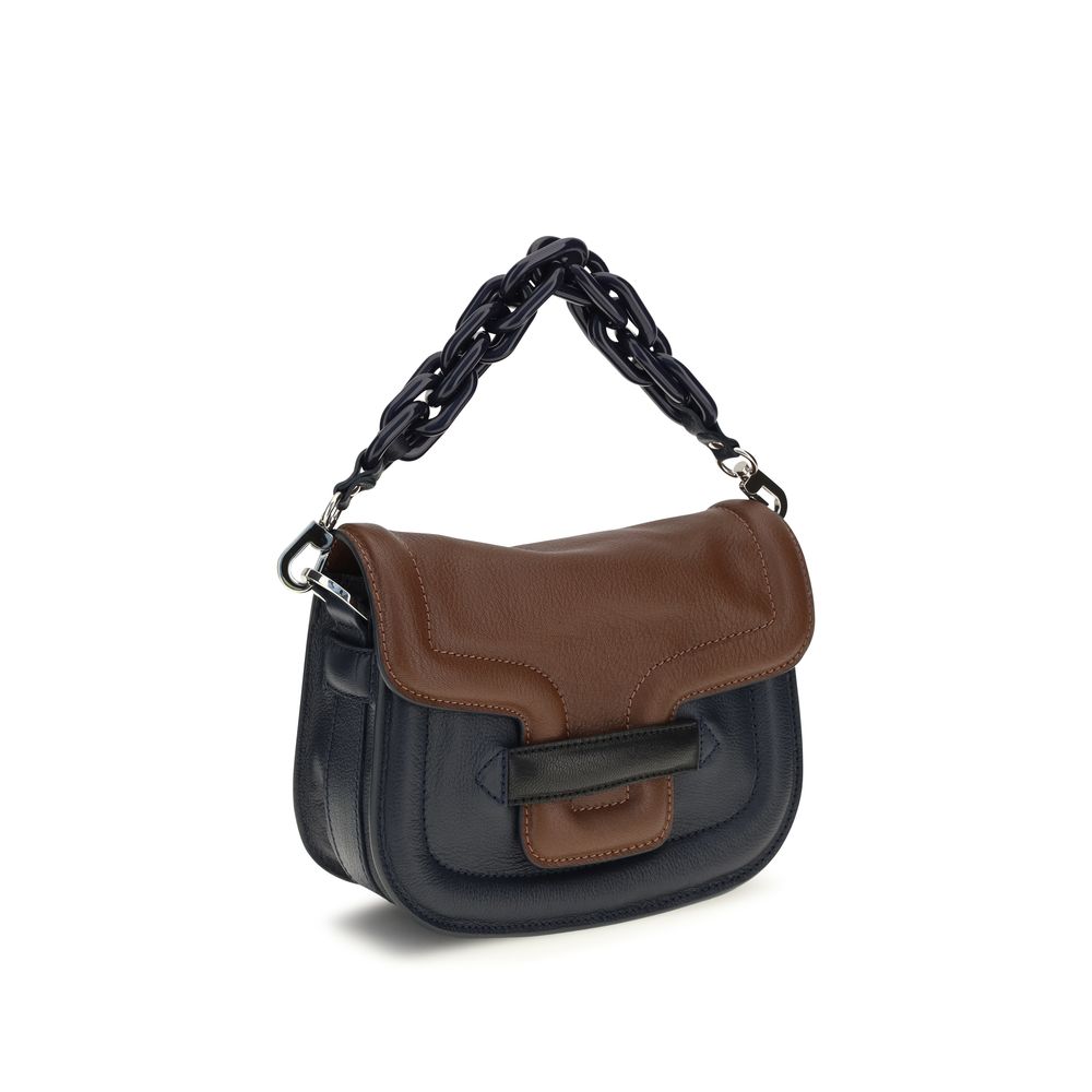 Pierre Hardy Schultertasche aus mehrfarbigem Ziegenleder