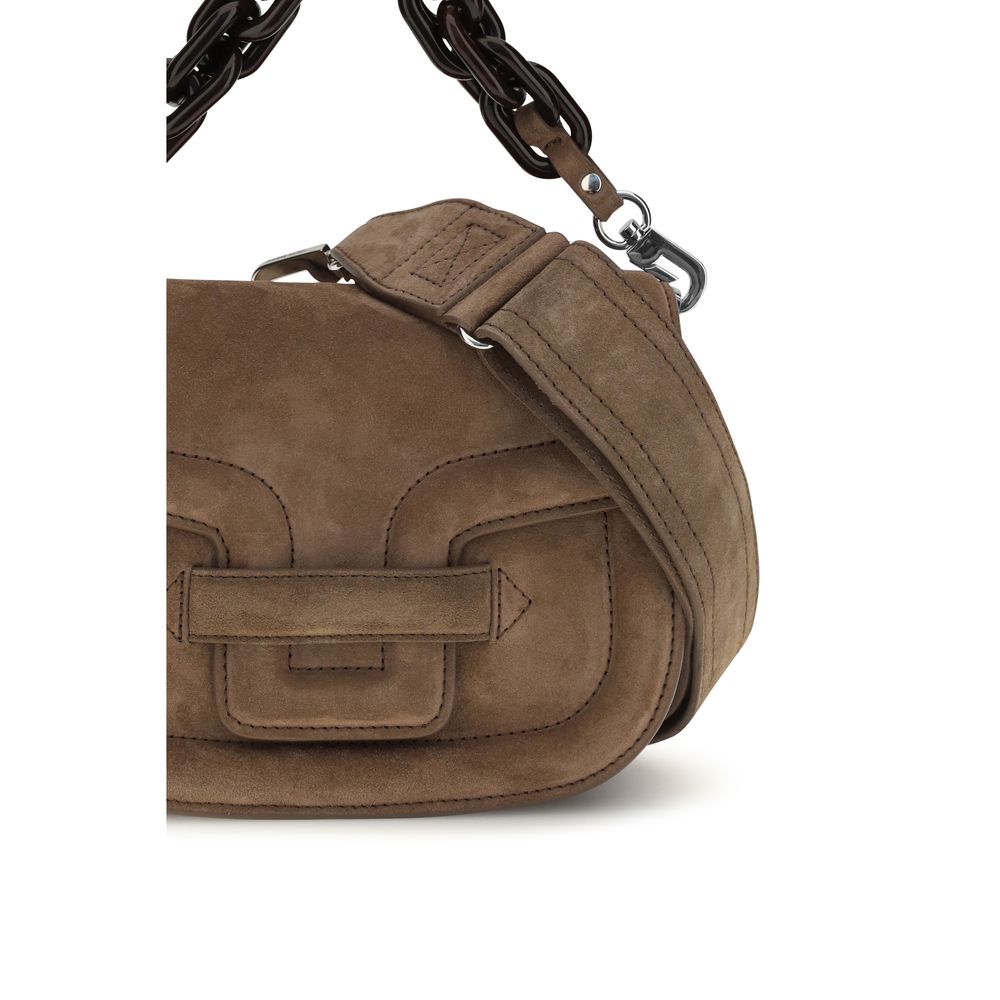 Pierre Hardy Braune Ziegenleder-Schultertasche