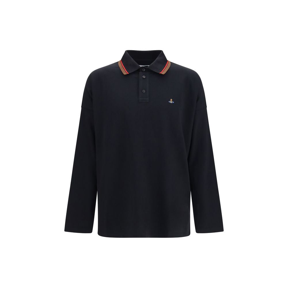Vivienne Westwood Schwarzes Baumwoll-Poloshirt