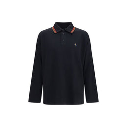 Vivienne Westwood Schwarzes Baumwoll-Poloshirt
