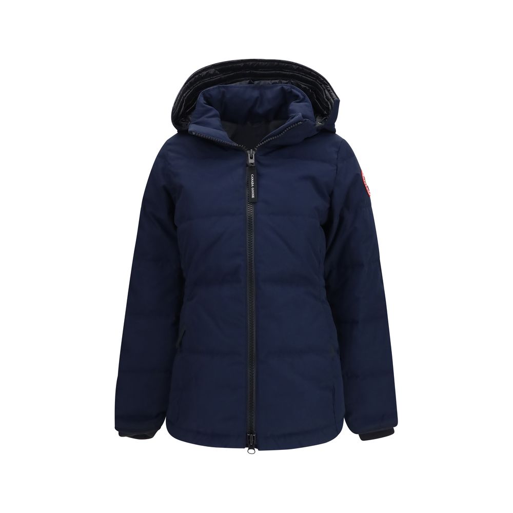 Canada Goose Blaue Polyester-Jacke in voller Länge