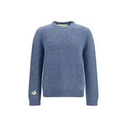Valentino Garavani Blauer Wollpullover Oves Aries