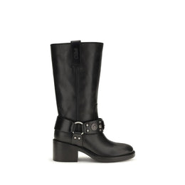 Chloé Schwarze Bos Taurus Kalbsleder Chelsea Boots