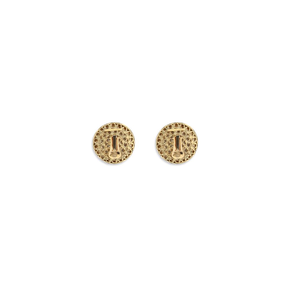 Alessandra Rich Ohrringe aus Glas und Gold