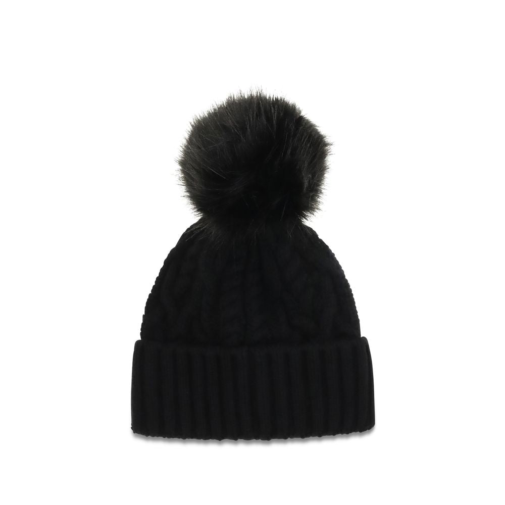 Moncler Mütze Aries aus schwarzer Wolle