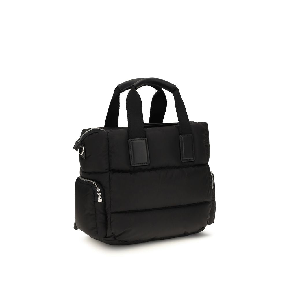 Moncler Schwarze Bos Taurus Kalbsleder Schultertasche