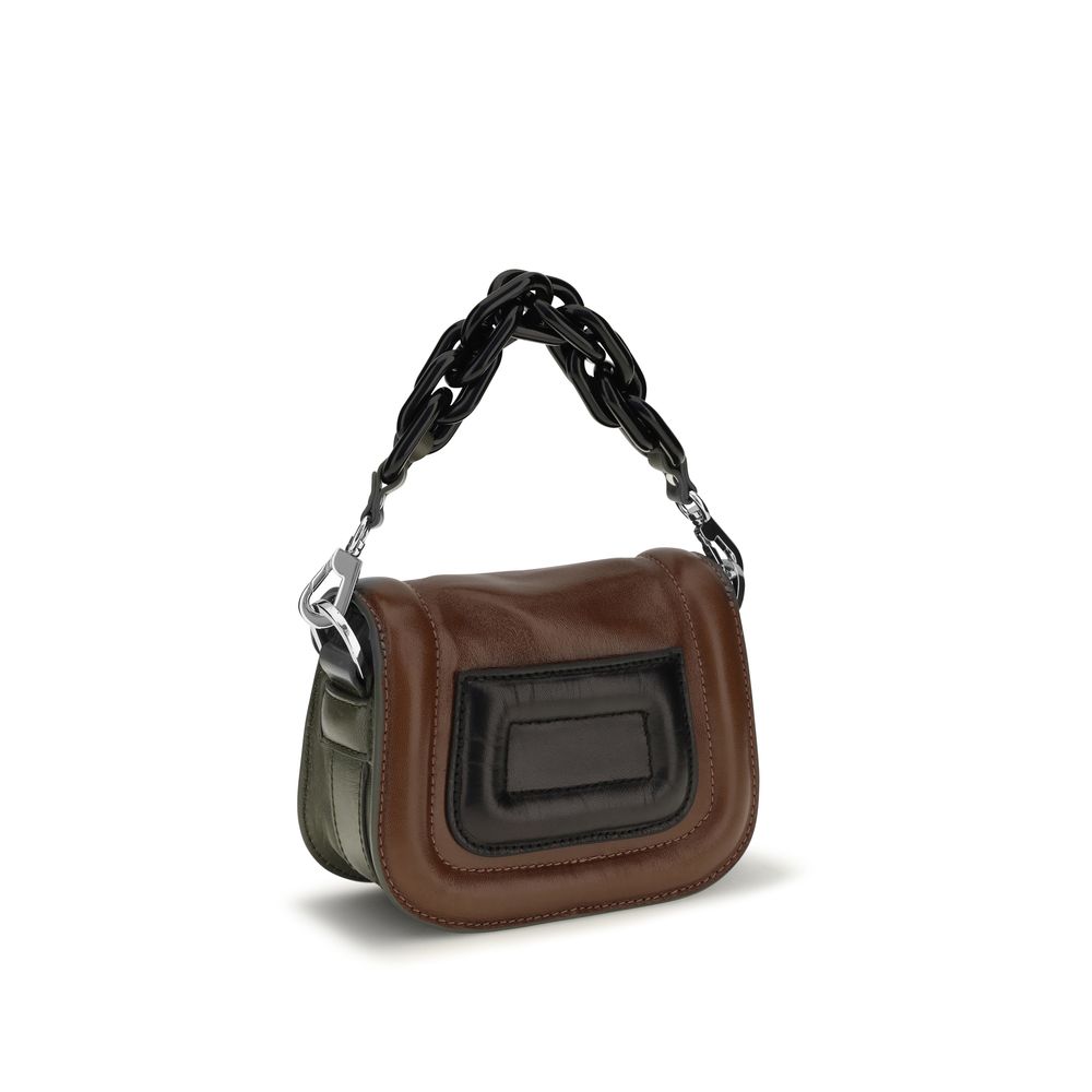 Pierre Hardy Braune Kalbsleder Bos Taurus Handtasche