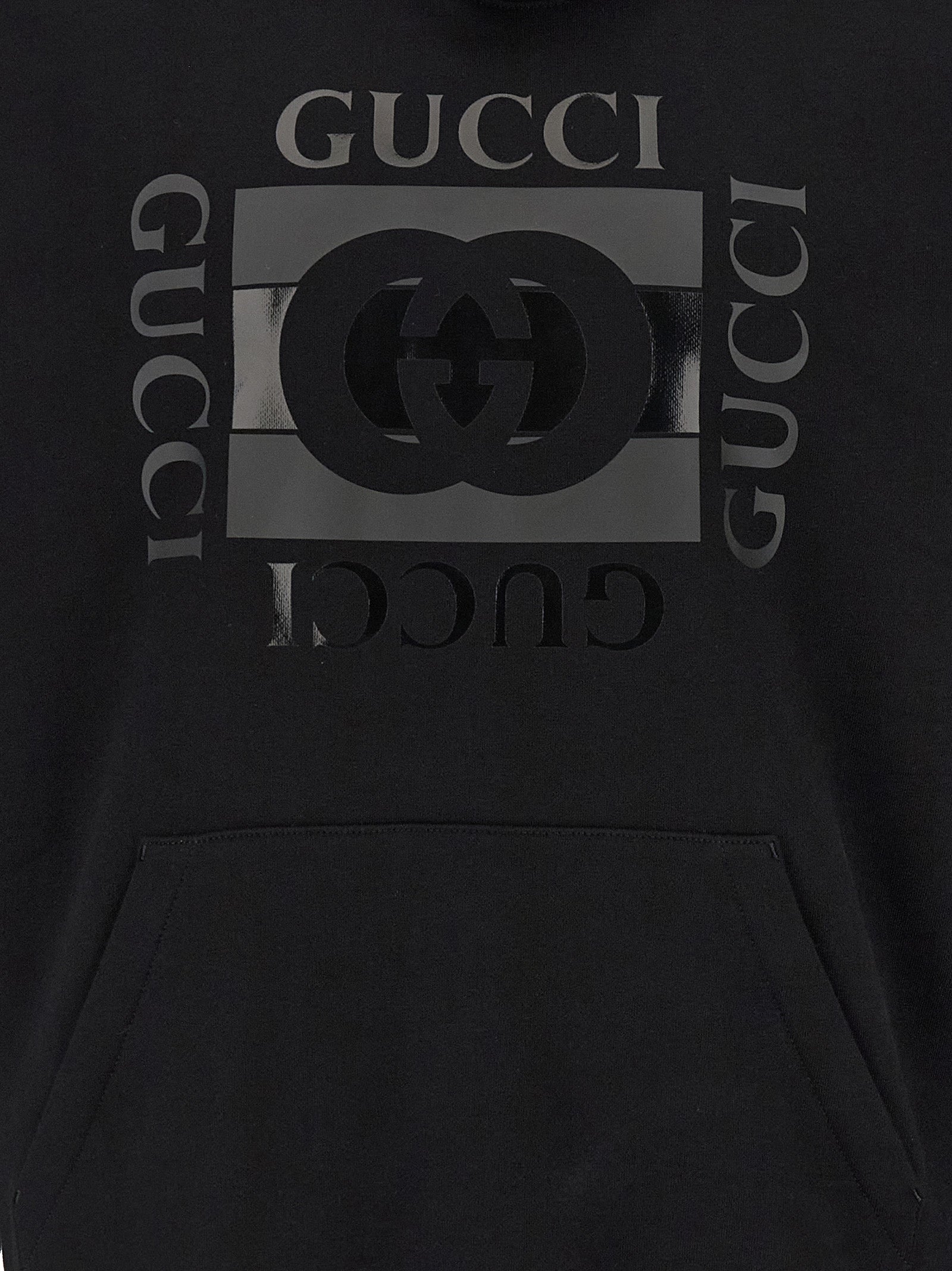 Gucci Schwarzer Baumwoll-Sweatshirt