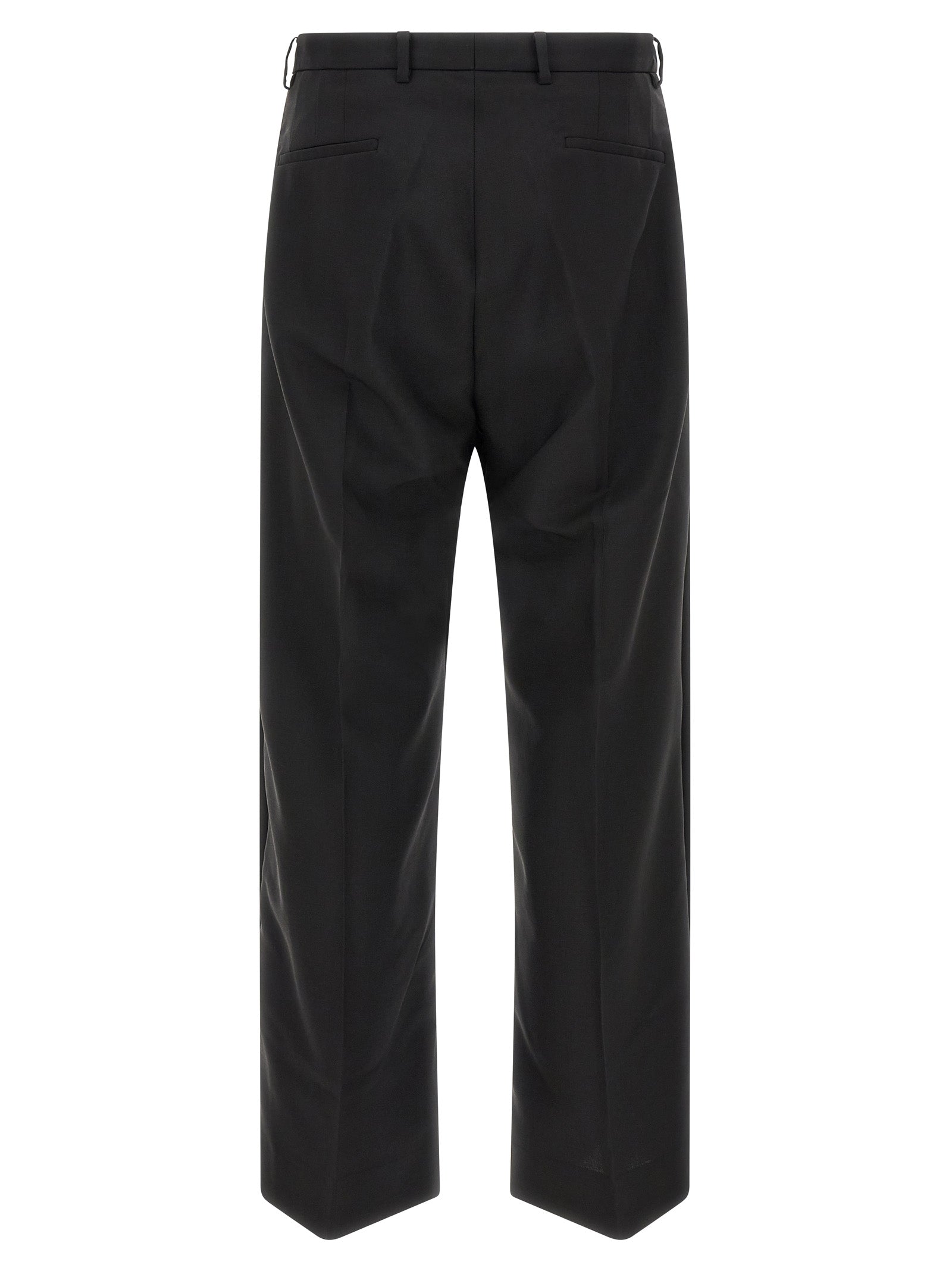 Kiko Kostadinov Schwarze Wollhose
