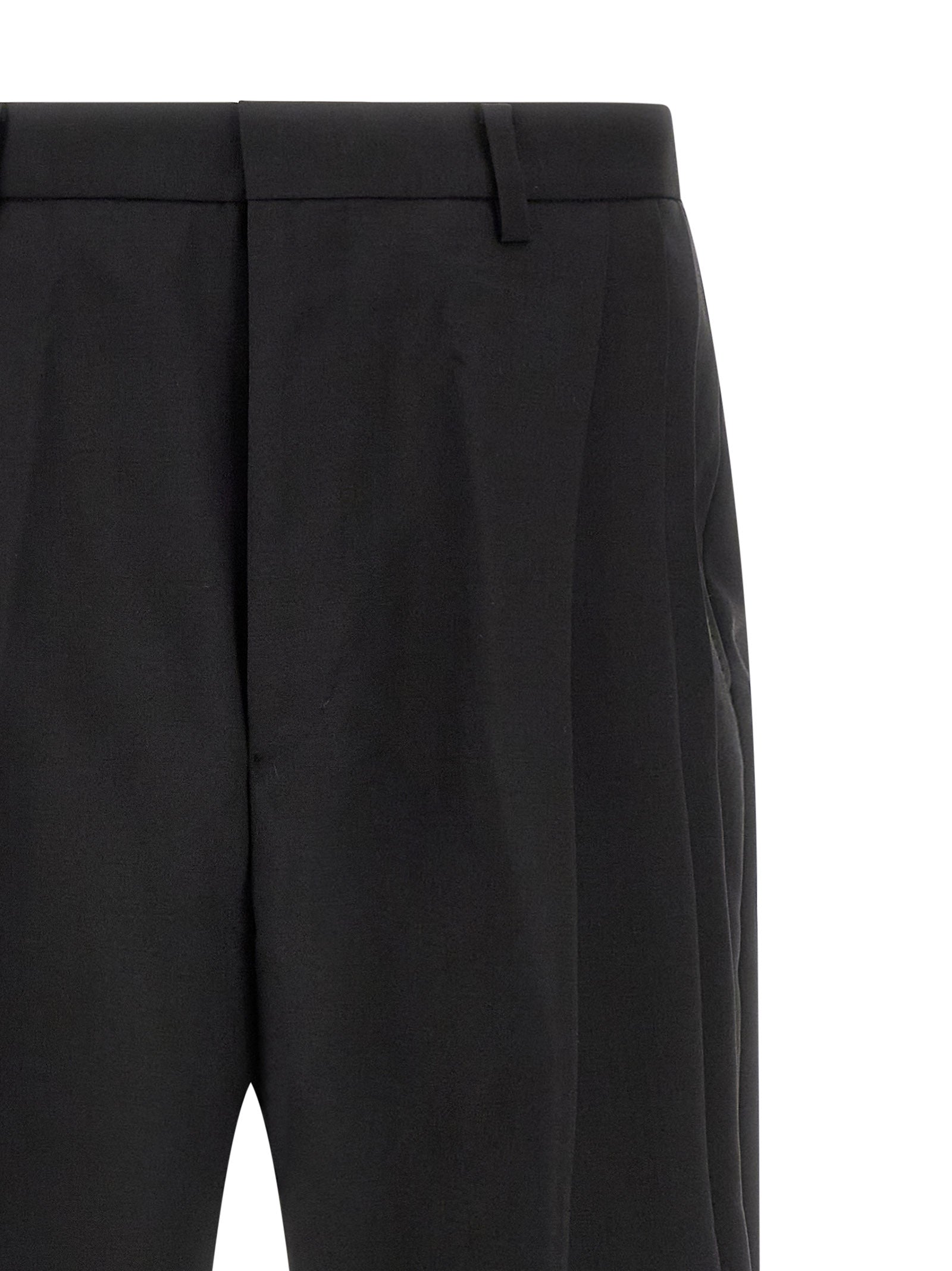 Kiko Kostadinov Schwarze Wollhose