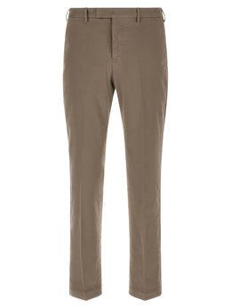 PT Torino Beige Cotton Casual Pants