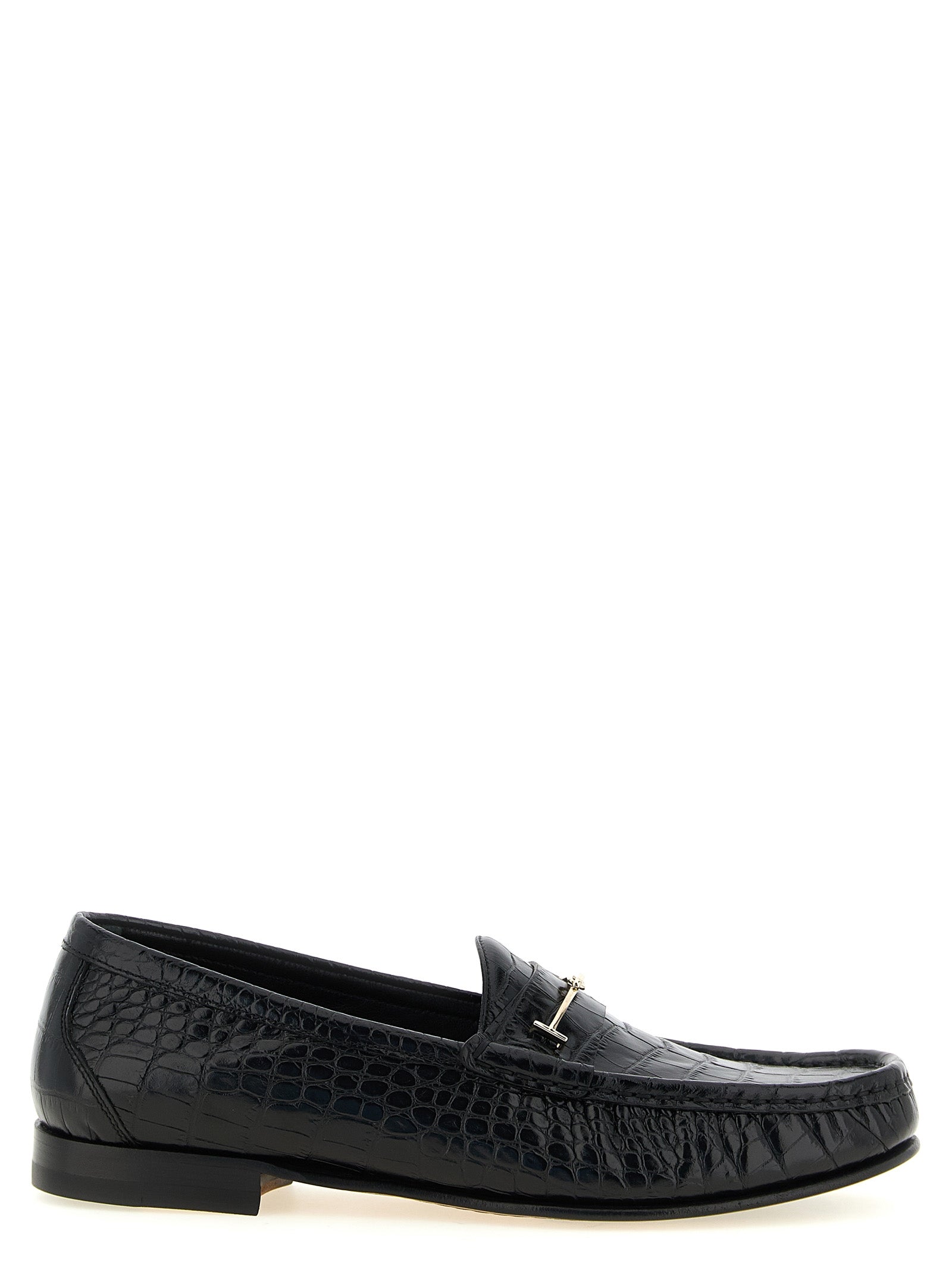 Tom Ford Schwarze Loafer aus Kalbsleder zum Hineinschlüpfen