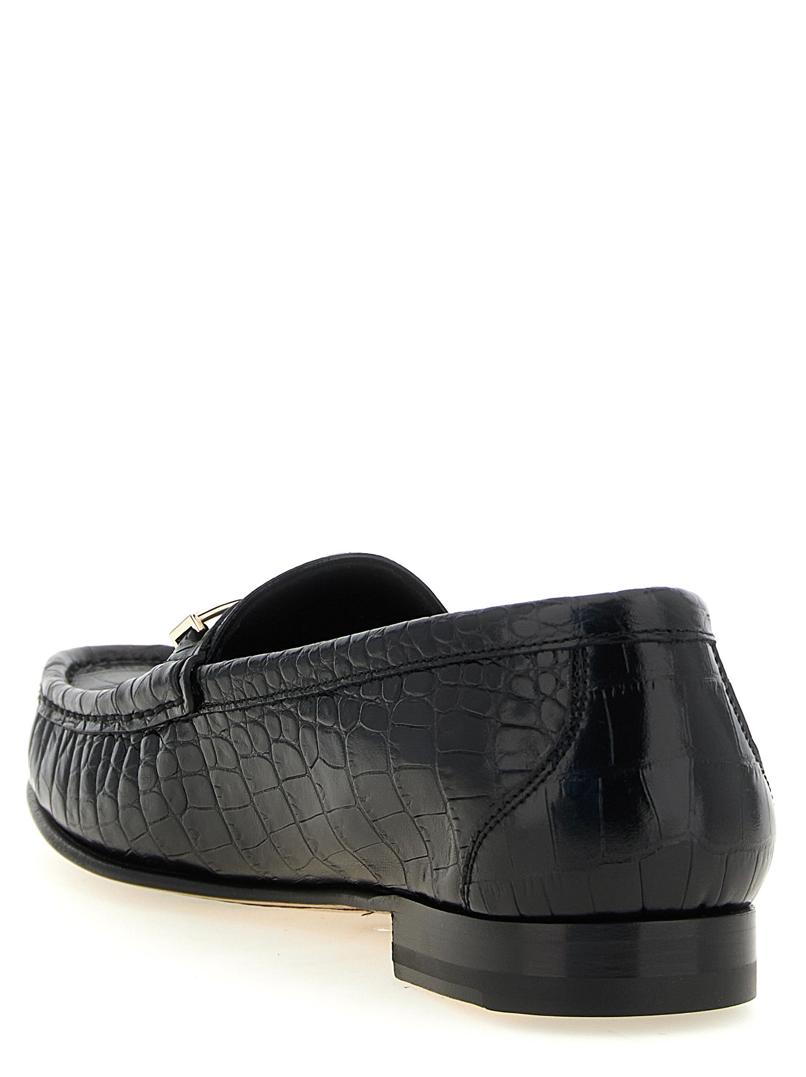Tom Ford Schwarze Loafer aus Kalbsleder zum Hineinschlüpfen