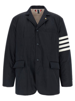 Thom Browne Blaue Bikerjacke aus Polyester