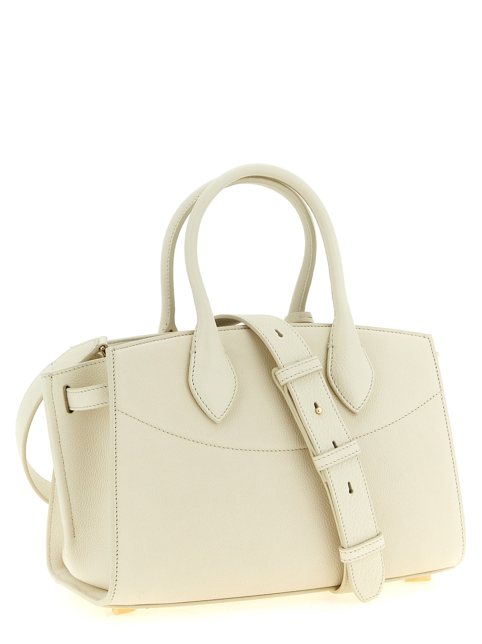 Ferragamo Weiße Kalbsleder-Handtasche