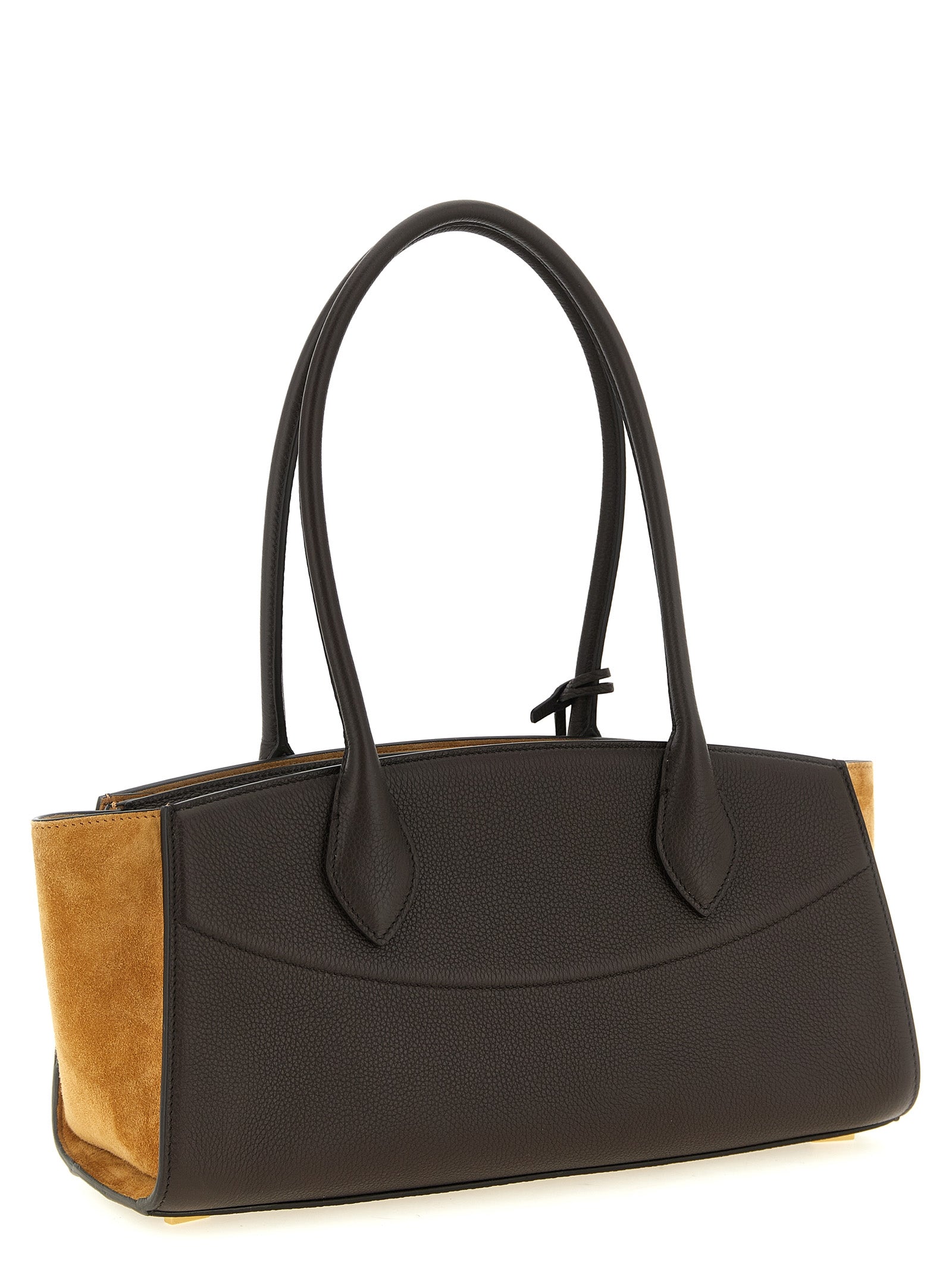 Ferragamo Braunes Kalbsleder Damen Crossbody Tasche