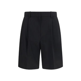 Khaite Schwarze Oves Aries Bermuda Shorts aus Wolle