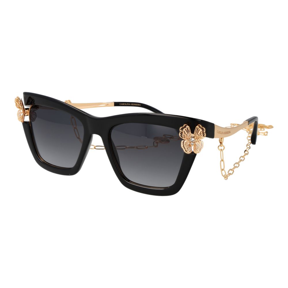 Carolina Herrera Schwarze Sonnenbrille aus Polyamid