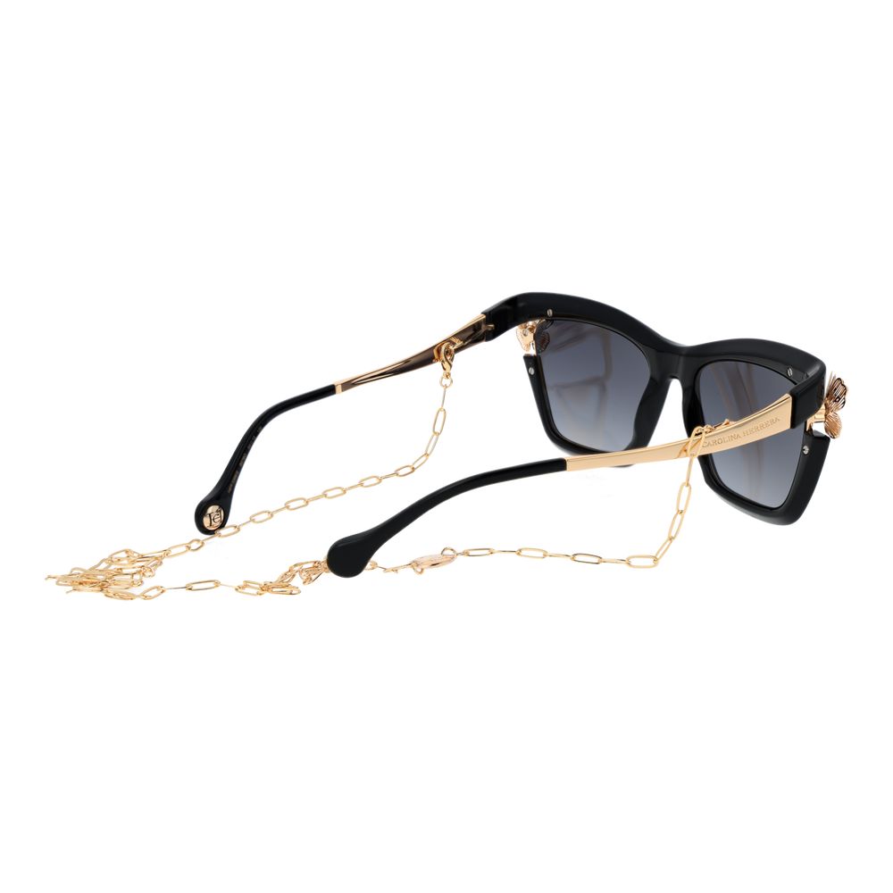 Carolina Herrera Schwarze Sonnenbrille aus Polyamid