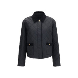 Ferragamo Schwarze Baumwoll-Shell-Jacke