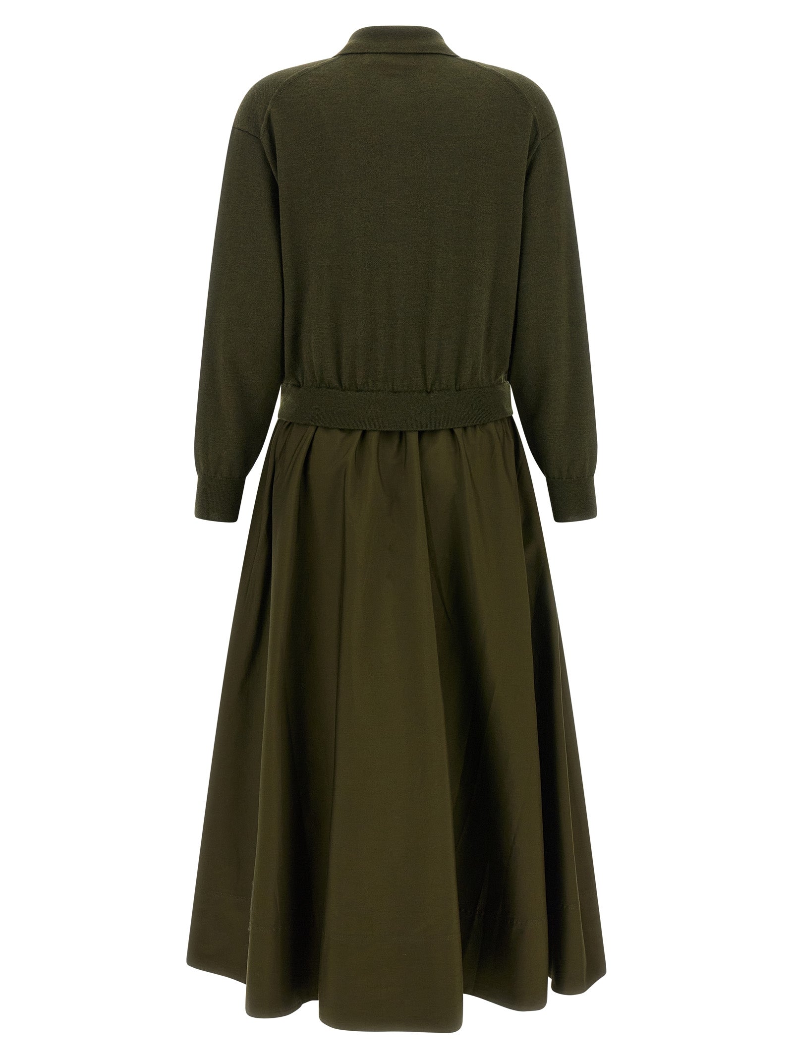Polo Ralph Lauren Zweifarbige Woll-Maxikleid