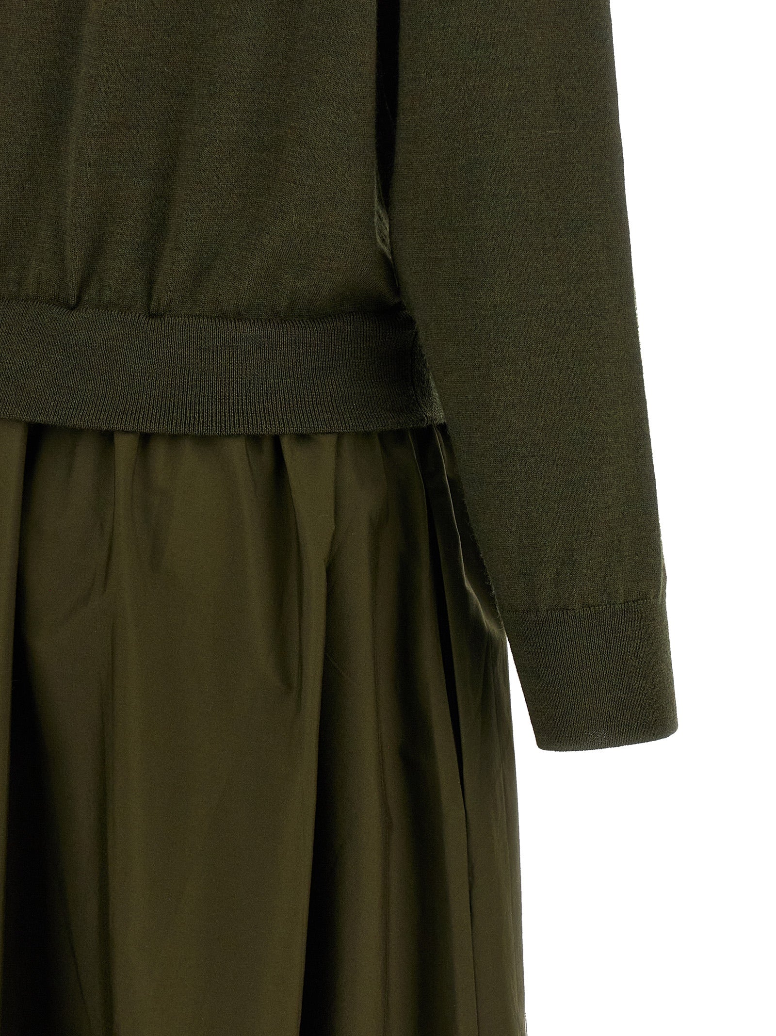 Polo Ralph Lauren Zweifarbige Woll-Maxikleid
