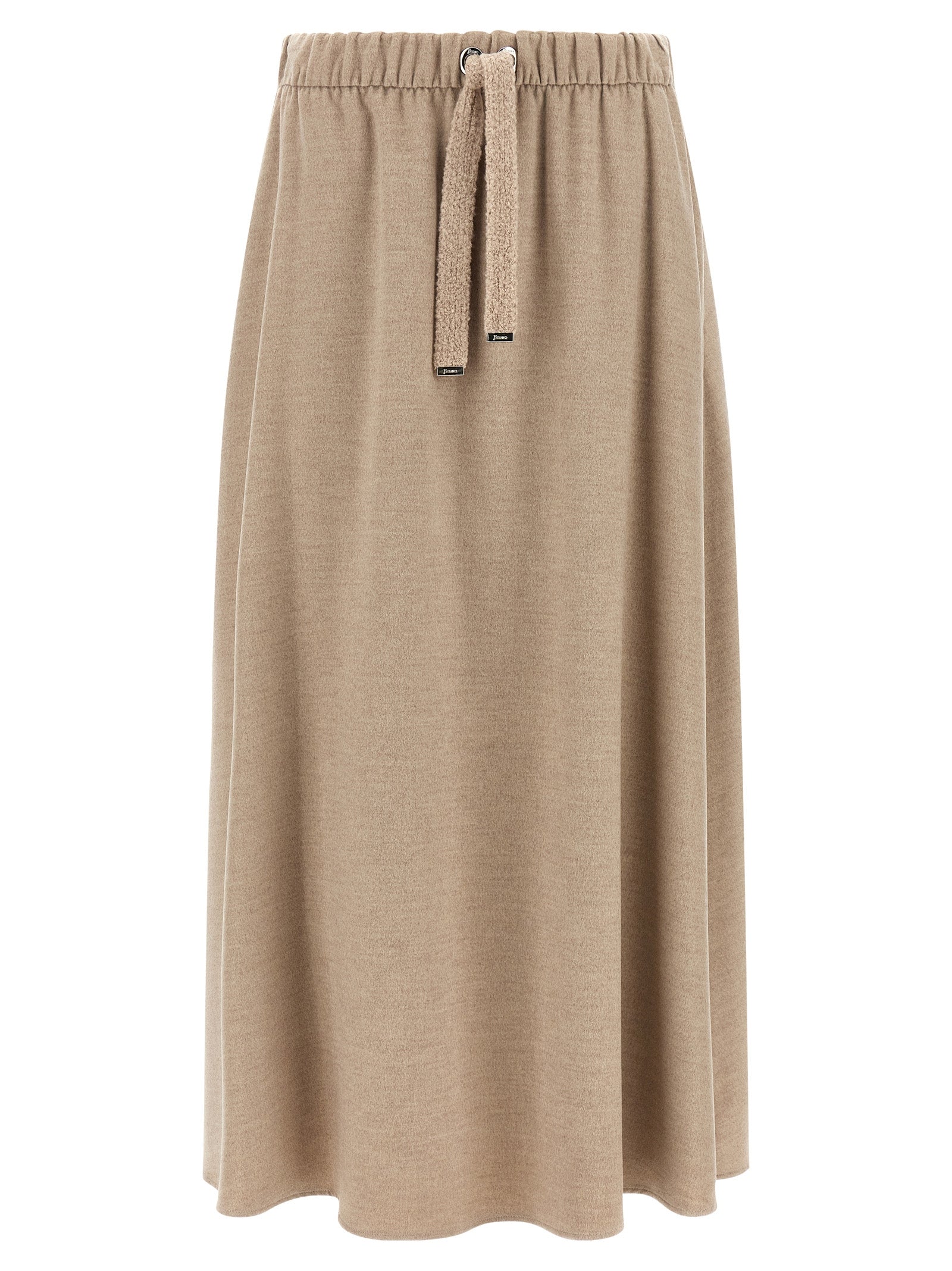 Herno Beiger Midirock aus Polyester
