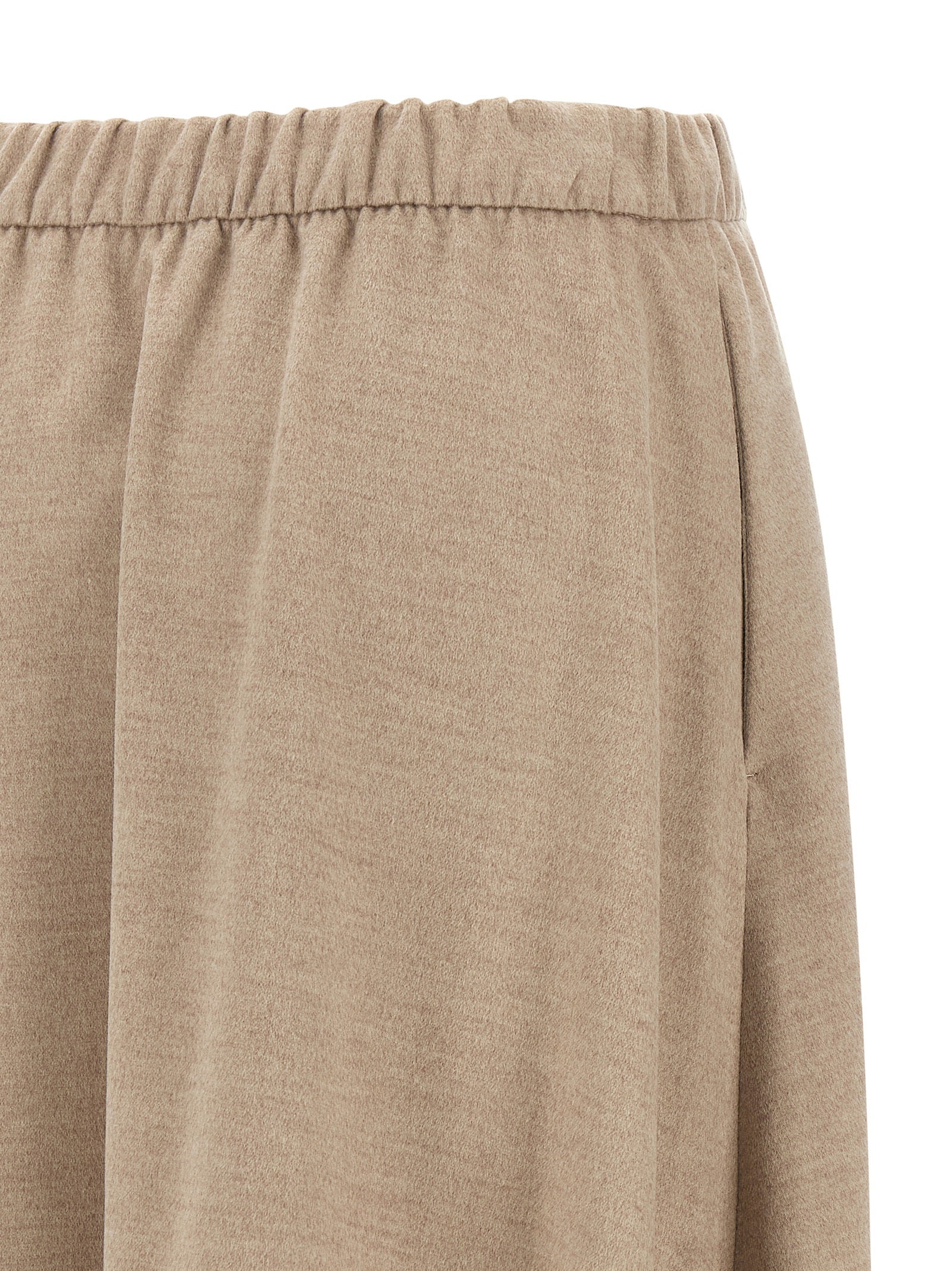 Herno Beiger Midirock aus Polyester