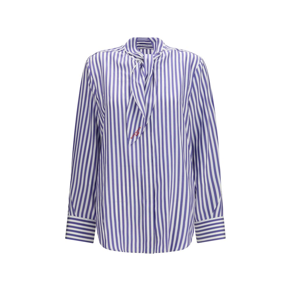 Givenchy Blaue Seidenbluse