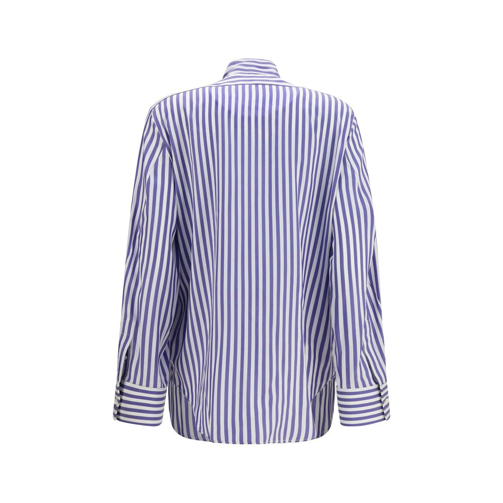 Givenchy Blaue Seidenbluse