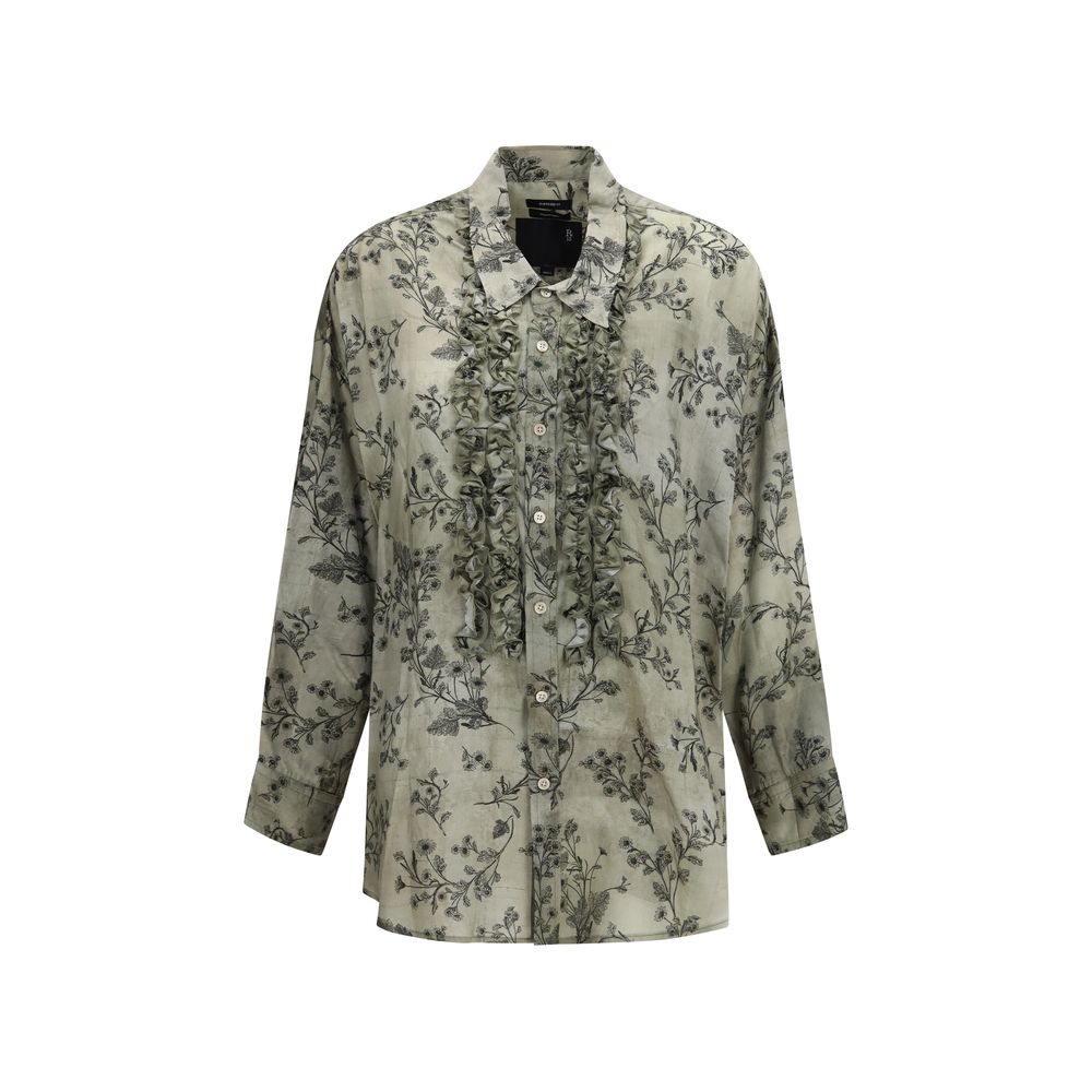 R13 Zweifarbige Viskosebluse