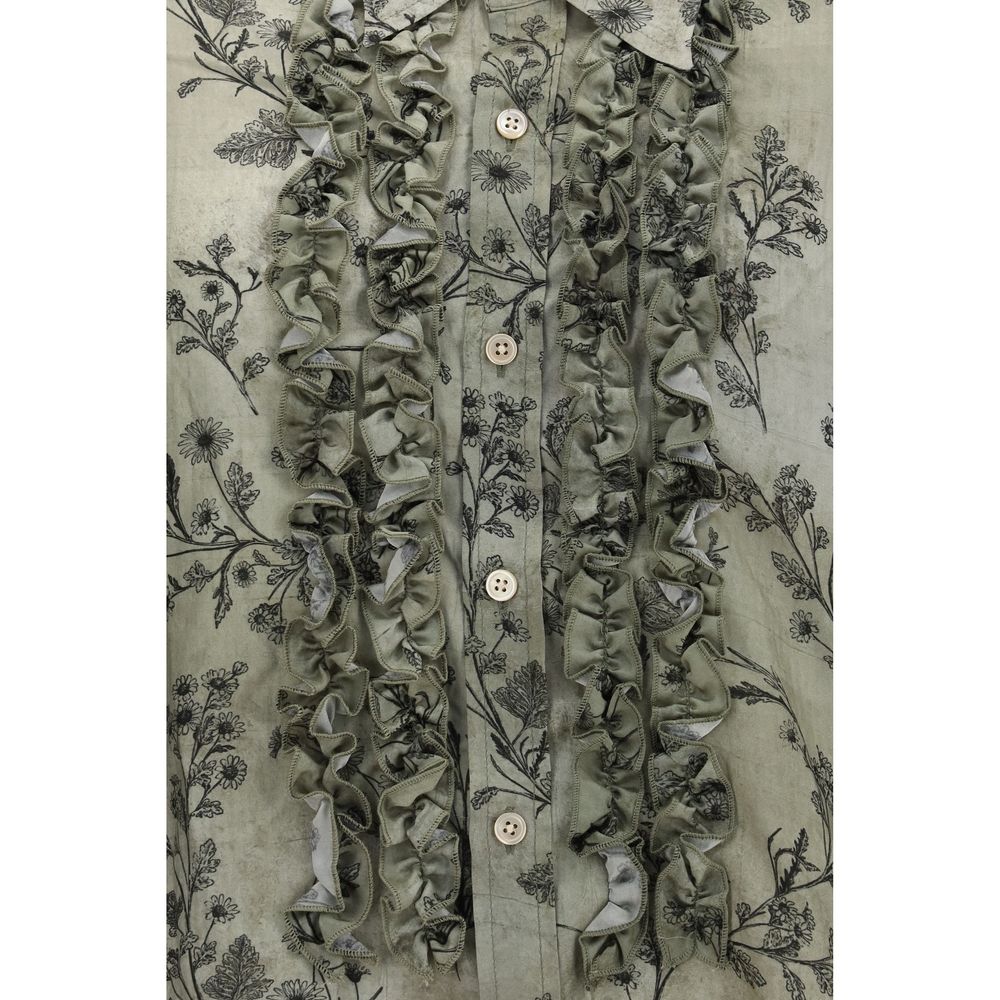 R13 Zweifarbige Viskosebluse
