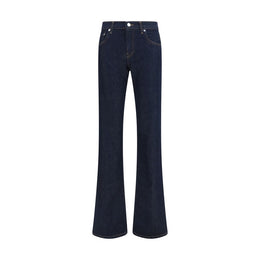 Haikure Blaue Baumwoll-Jeans mit ausgestelltem Bein
