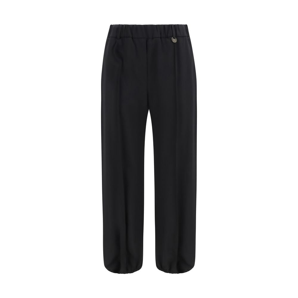 Burberry Schwarze Jogginghose aus Wolle Oves Aries (Trainingshose)