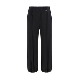 Burberry Schwarze Jogginghose aus Wolle Oves Aries (Trainingshose)