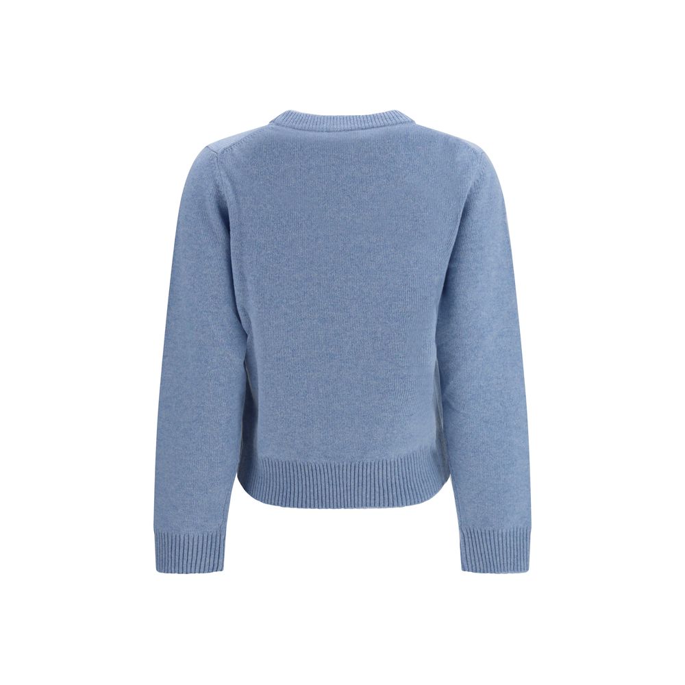 Ganni Blauer Wollpullover Oves Aries