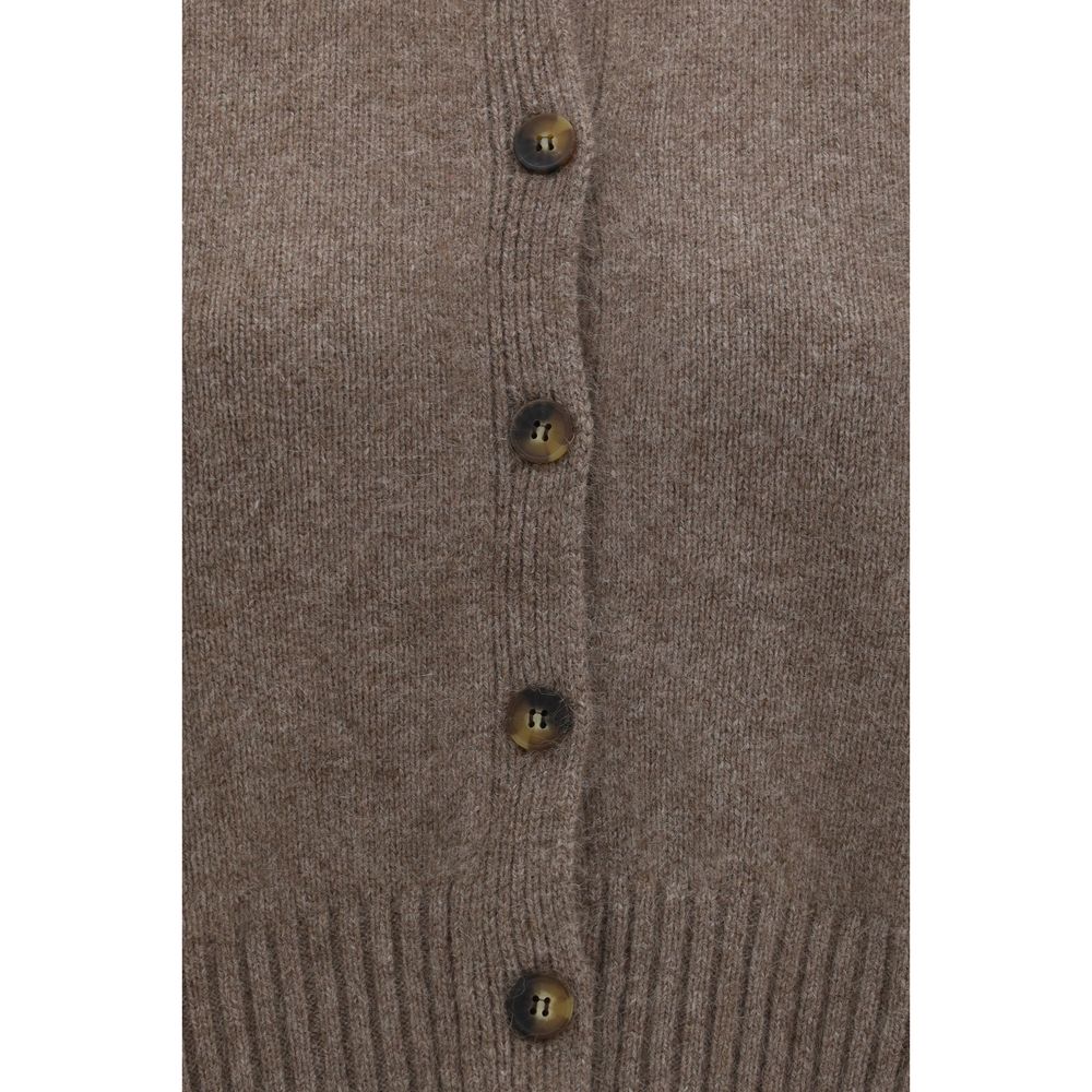 Loulou De Saison Brauner Woll Cardigan Oves Aries