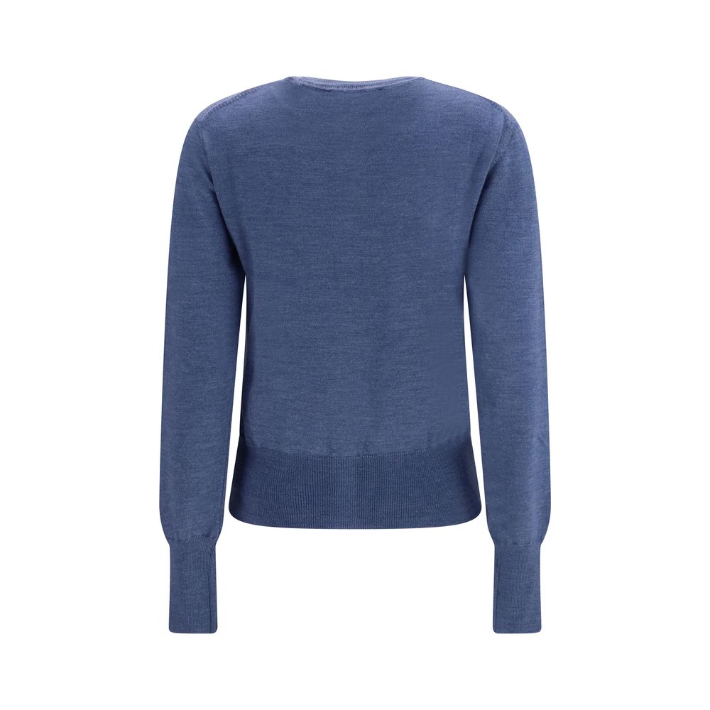 Vivienne Westwood Blauer Wollcardigan Oves Aries