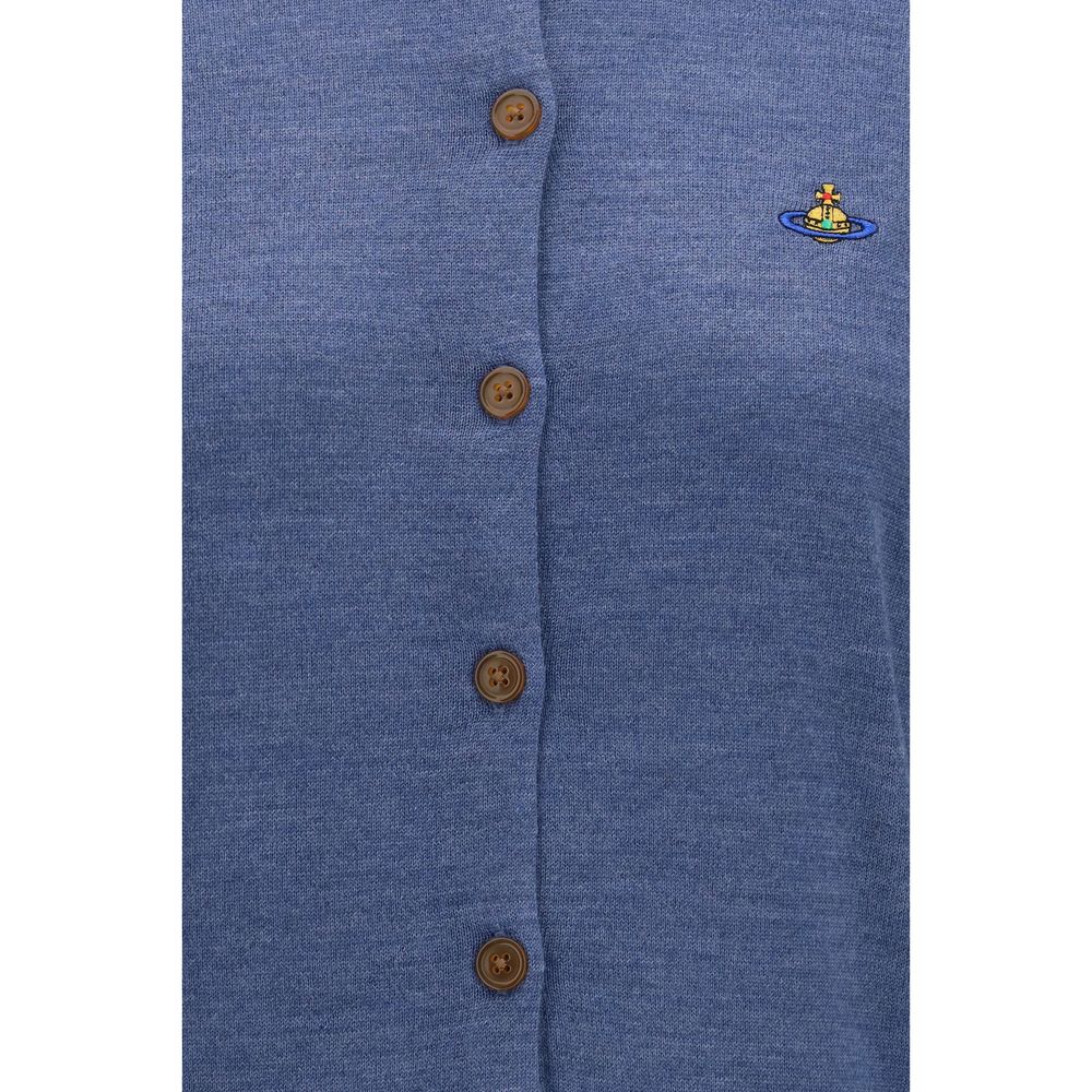 Vivienne Westwood Blauer Wollcardigan Oves Aries