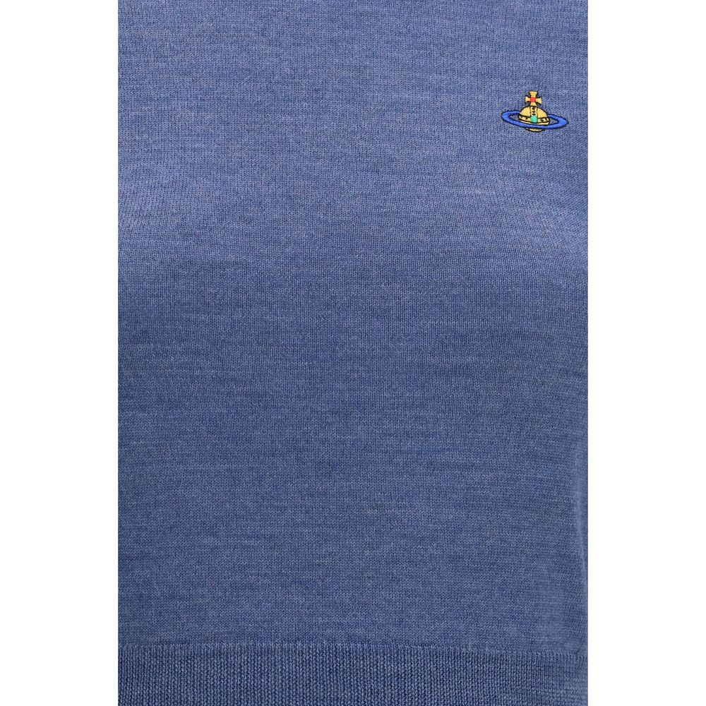 Vivienne Westwood Blauer Wollpullover Oves Aries