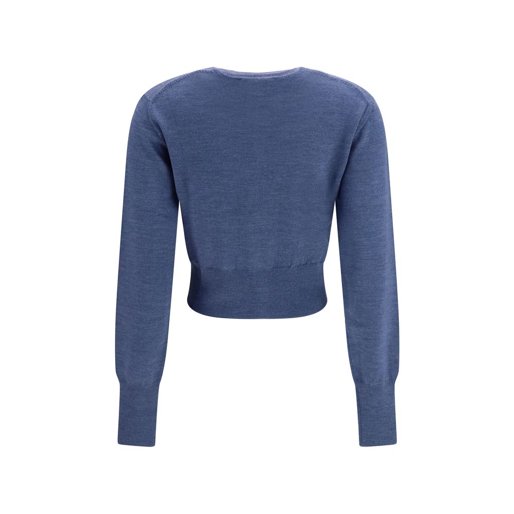 Vivienne Westwood Blauer Seiden-Cardigan