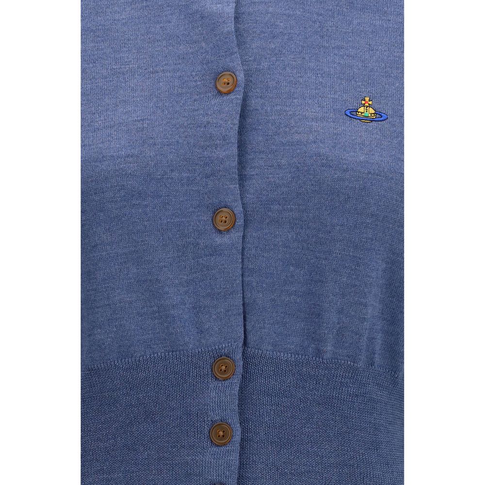 Vivienne Westwood Blauer Seiden-Cardigan