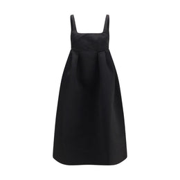 Ganni Schwarzes Freizeitkleid aus Polyester