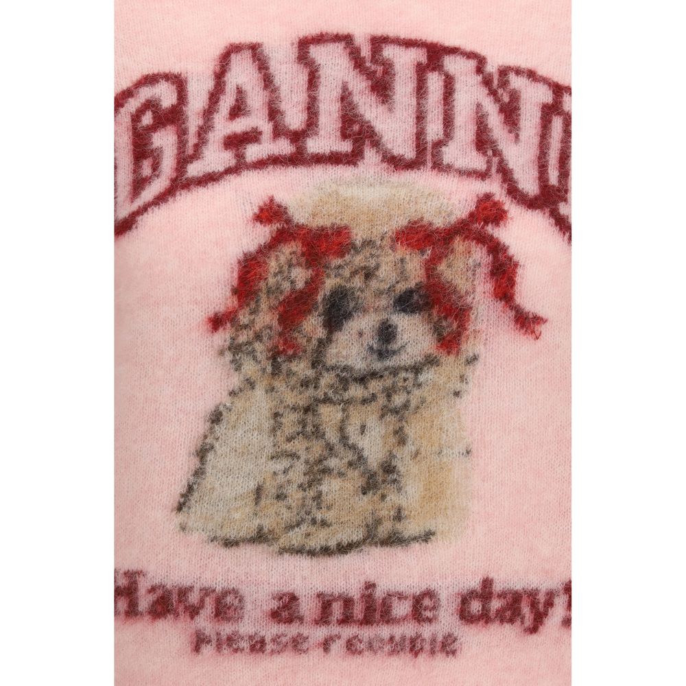 Ganni Mehrfarbiges Alpaka Vicugna Pacos T-Shirt