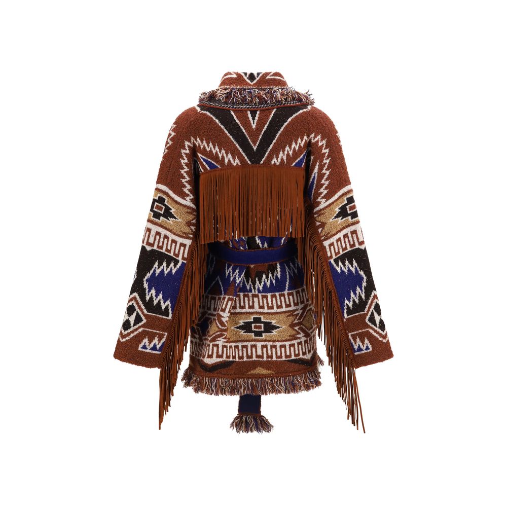 Alanui Mehrfarbige Strickjacke aus Wolle Oves Aries
