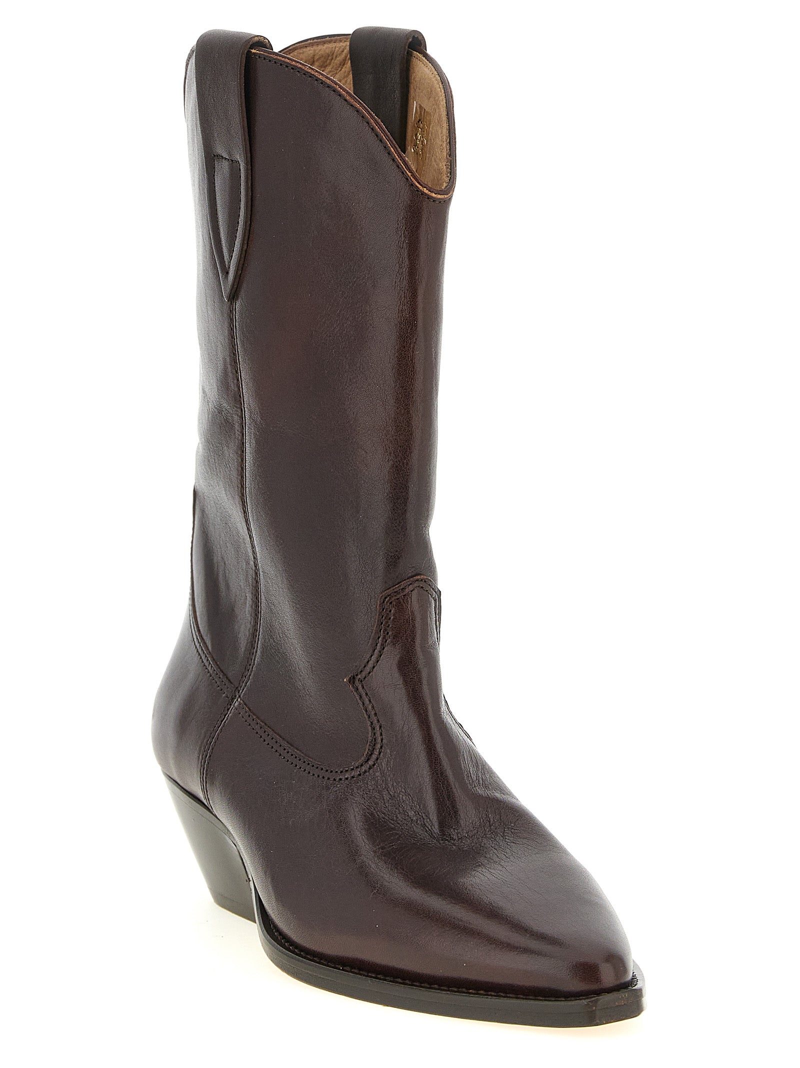 Isabel Marant Braune Chelsea Boots aus Rindsleder