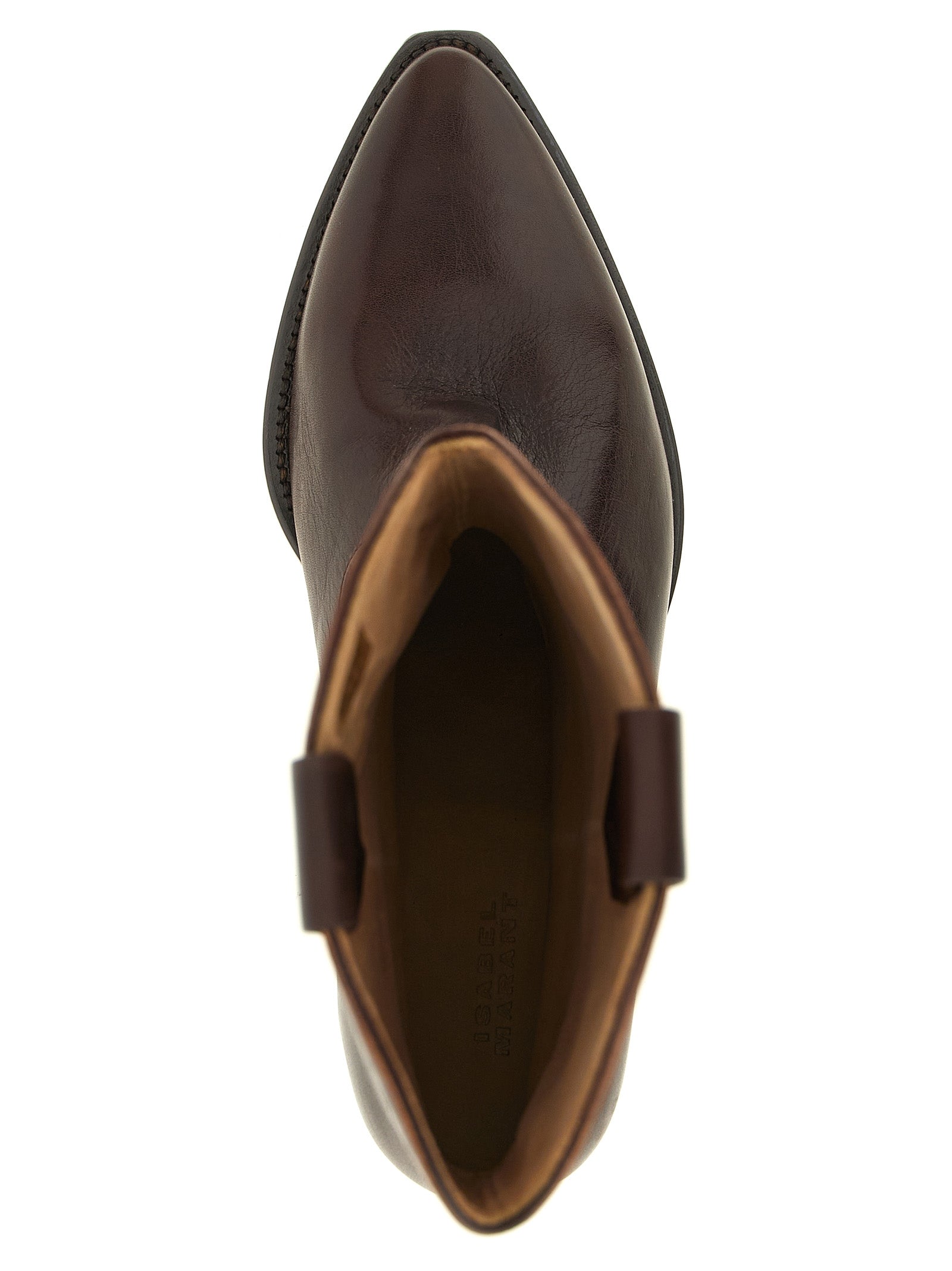 Isabel Marant Braune Chelsea Boots aus Rindsleder