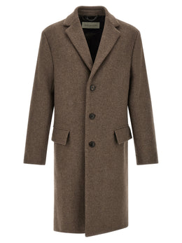 Dries Van Noten Brauner Wollmantel